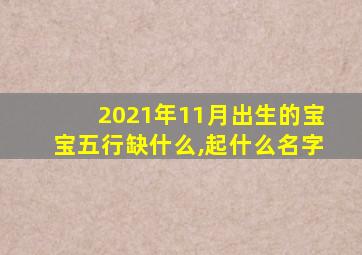 2021年11月出生的宝宝五行缺什么,起什么名字