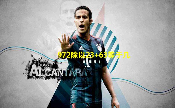 972除以23+63等于几