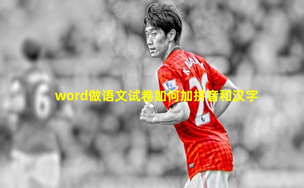 word做语文试卷如何加拼音和汉字