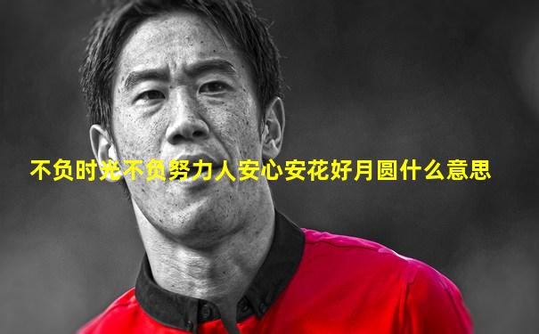 不负时光不负努力人安心安花好月圆什么意思