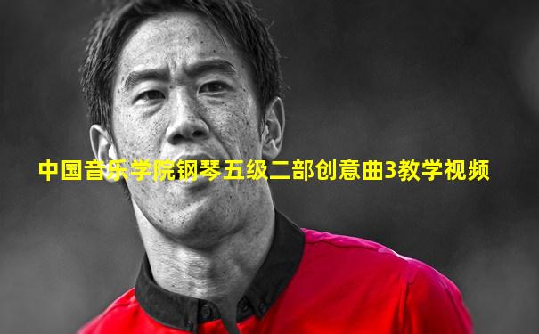 中国音乐学院钢琴五级二部创意曲3教学视频
