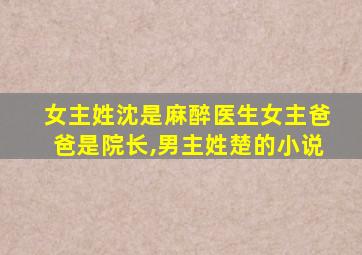 女主姓沈是麻醉医生女主爸爸是院长,男主姓楚的小说