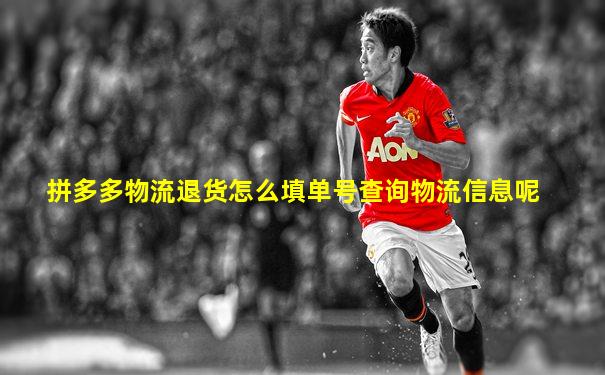 拼多多物流退货怎么填单号查询物流信息呢