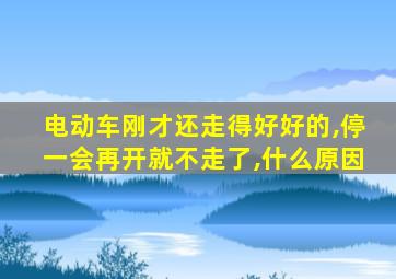 电动车刚才还走得好好的,停一会再开就不走了,什么原因