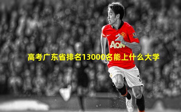 高考广东省排名13000名能上什么大学